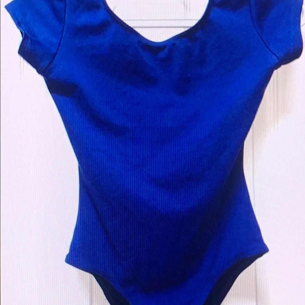 Blue Bodysuit One Piece Dancewear